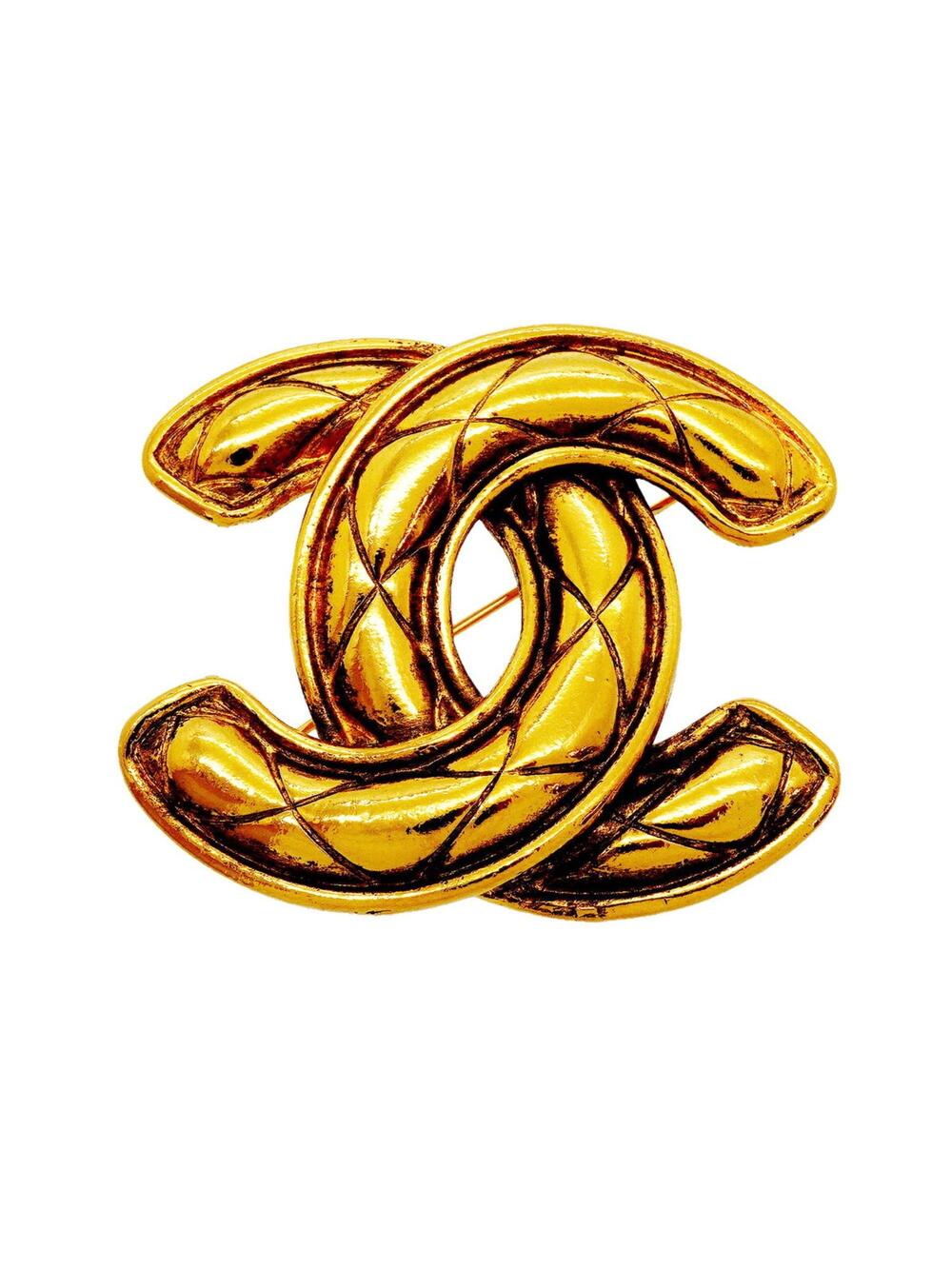 Chanel Cc Logo Brooch Metal #357330C61B